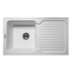 Кухонная мойка MIRAGGIO ORLEAN 861x496 прямоугольная с крылом белая