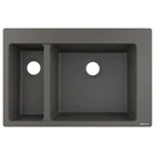 Hansgrohe S510-F635 Мийка кухонна, 2 чаші, Stonegrey (43315290)