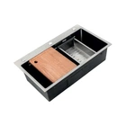 Zerix ZH6845-SET-05 NANO-SILVER Мийка, нержавійка (ZM5580)
