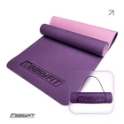 Коврик для йоги и фитнеса EasyFit 6мм двухслойный TPE+TC фиолетовый-розовый (йога мат 183х61см) US-183-FP