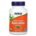 Натуральна добавка Now Foods Spirulina Спіруліна 500 мг таблетки