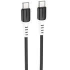 Дата кабель Hoco X82 Type-C to Type-C 60W TPE + силикон 1м черный