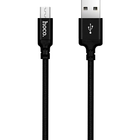 Кабель Hoco X14 Micro USB для быстрой зарядки и синхронизации устройств с ПК черный 1 метр 2 ампера