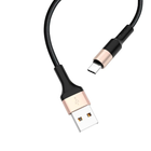 Кабель Hoco X26 Type-C для зарядки и передачи данных с быстрой зарядкой 9V 2A черный и золотой