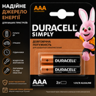 Батарейка DURACELL LR03 (AAA) MN2400 1x2 шт (157185)