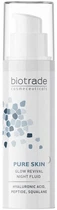Флюїд нічний Biotrade Pure Skin Glow — з гіалуроновою кислотою та пептидами, 50 мл