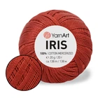 Пряжа YarnArt Iris, Терракот №0931, Ярнарт Ірис 100% мерсеризована бавовна, нитки для в'язання гачком і спицями іграшок, купальників, топів