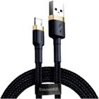 Кабель Baseus Cafule USB-A to Lightning 2m Black/Gold (CALKLF-CV1) [169521]