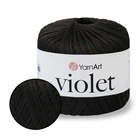 Пряжа YarnArt Violet Чорний №999, ЯрнАрт Віолет турецька нитка для в'язання 100% бавовна для іграшок, пінеток, пледів та одягу спицями і гачком