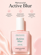 Лак для ногтей ломких и поврежденных Manucurist Active Blur розовый матовый укрепление лечебное цветное натуральное покрытие в цветной маникюр