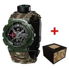Наручний годинник Patriot 005AGSU ЗСУ Паракордовий ремінець Camo Green + Коробка