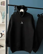 Худі оверсайз чорна кофта для чоловіка з капішоном JR1 - black XL (205005)