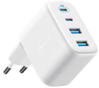 Мережевий зарядний пристрій Anker Zolo Charger - 50W, 2xUSB-C & 2xUSB-A White (7285027)