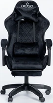 Кресло геймерское DIEGO ALCANTARA PRO Black