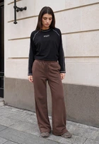 Женские спортивные брюки Стаф коричневые Staff pa brown XXS (401488)