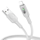 Кабель USB-Lightning HOCO U120 Білий 12Вт 1м PVC 16266