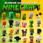 Набор игровых фигурок Minecraft фигурки героев майнкрафт игровые персонажи мини мобов с аксессуарами коллекционные пластиковые для детей игры строительства совместимые с конструкторами 12 шт высота 3 см для мальчиков (299637)