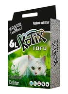 Соєвий наповнювач для котячого туалету Kotix Tofu з активованим вугіллям, 6 л