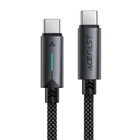 Кабель зарядки ACEFAST C19-03 Type-C 60W Алюминиевый сплав + Нейлон 1.2 м Черный