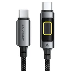 Кабель зарядки Type-C ACEFAST C21-03 60W с подсветкой нейлон черный 1.2 м
