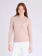 Джемпер женский U.S. Polo Assn 321109C-1V00A(BROWN MAPLE HEATHER) S Светло-коричневый (670294300775)
