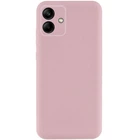Чехол TPU GETMAN Liquid Silk Full Camera для Samsung Galaxy A06 Розовый / Pink Sand