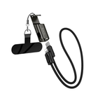 Кабель USB C to Lightning 30W 0.35 м для швидкого заряджання пристроїв Apple Hoco X126 чорний