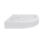 Lidz Душевой поддон KAPIELKA ST80x80x14 низкий, полукруглый, диаметр слива 52 мм