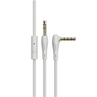Кабель для аудио Hoco 3.5mm Jack - 3.5mm Jack угловой с микрофоном 1 м Серый (UPA15)