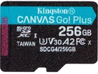 Карта пам'яті Kingston microSDXC 256GB Canvas Go! Plus G4 Class 10 UHS-I U3 V30 A2 (SDCG4/256GBSP)