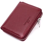 Практичный кошелек для женщин из натуральной кожи ST Leather 22450 бордовый