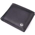 Гаманець-затиск з натуральної шкіри ST Leather 22476 чорний