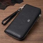 Кошелек-клатч универсальный на одно отделение из натуральной кожи ST Leather 22562 черный