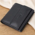Женский кошелек среднего размера с монеткой снаружи из натуральной кожи ST Leather 22719 черный