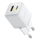 Зарядное устройство Baseus Palm Fast Charger 30W Сетевой адаптер Type-C/USB с быстрой зарядкой PD3.0/QC3.0/SCP/AFC, Белый