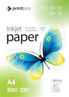 Фотопапір PrintPro, глянсовий, A4, 230 г/м², 500 арк (PGE230500A4)