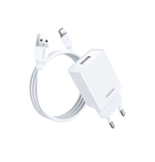 Мережевий зарядний пристрій Remax RP-U95 Kiddy 12 Вт USB-A з кабелем USB-A – Type-C 1 м білий