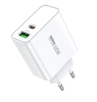 Мережевий зарядний пристрій REMAX Kiddy Series 65W A+C Fast Charger RP-U125 EU-White (6954851209454)