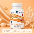 Daily Omega Kids - 30 softgels Natural Fruit дитяча омега з фруктовим смаком для підтримки мозку, зору, імунітету та розвитку