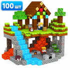 Магнитный конструктор Minecraft 100 шт по игре Майнкрафт Поиск сокровищ Mk001028