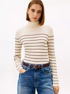 Гольф-водолазка женская Tommy Hilfiger XW07450-AFA(Ivory Stripe) M Айвори (198296688351)