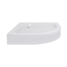 Lidz Душевой поддон KAPIELKA ST80x80x14 низкий, полукруглый, диаметр слива 52 мм