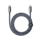 Кабель REMAX Phantom aluminum alloy light fast charging braided data cable 1.2M CB01(C-C) (6954851235071)