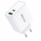 Мережевий зарядний пристрій Remax Kiddy Series 65W A+C Fast Charger RP-U125 EU-White (6954851209454)