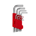 Набор ключей шестигранных INTERTOOL 9шт, короткие 1.5-10мм, CrV (32481)