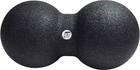 Массажный мячик двойной EasyFit DuoBall EF-2000 EPP 23х12 см мяч для массажа и МФР массажер для спины, ног, рук, шеи и стоп Черный (56002110)