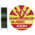 Шнур Select Basic PE 100m (темно-зеленый) #0.8/0.12mm 12lb/5.6kg