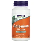 Селен без дріжджів Now Foods (Selenium) 200 мкг 90 капсул