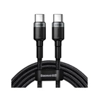 Дата кабель USB-C to USB-C 2.0m 100W 5A black-grey Baseus (CATKLF-ALG1)