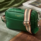 Жіноча шкіряна сумка на плече для міста та щоденного використання Vintage 22120 Зелена